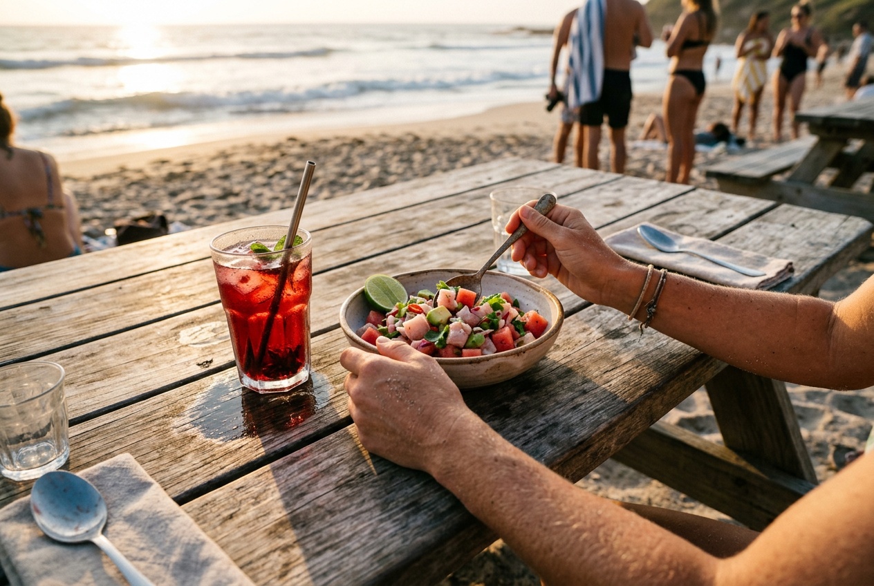 Watermelon Ceviche Recipe Built for Golden Hour