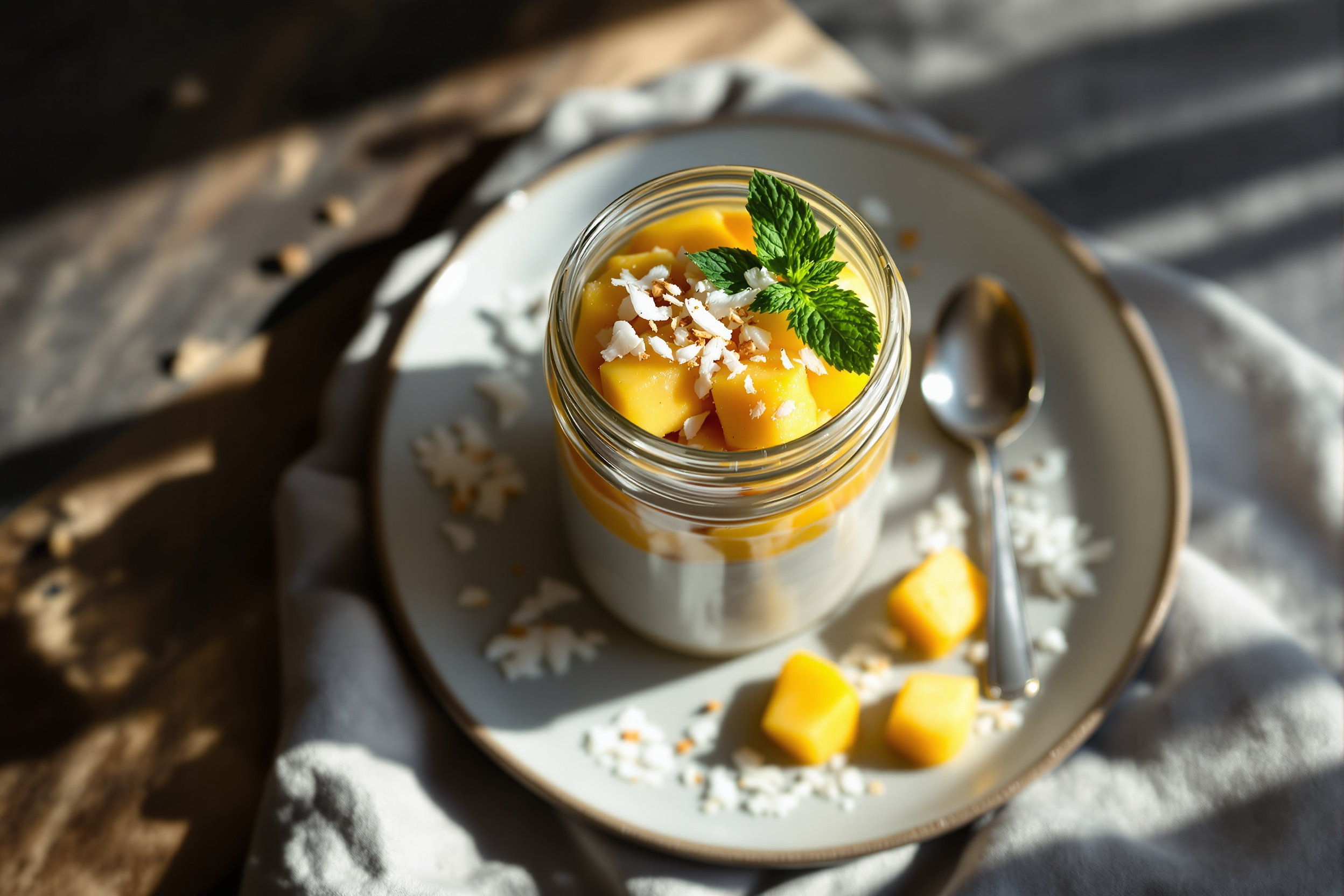 Coconut Chia Pudding Cups for Lazy Beach Mornings